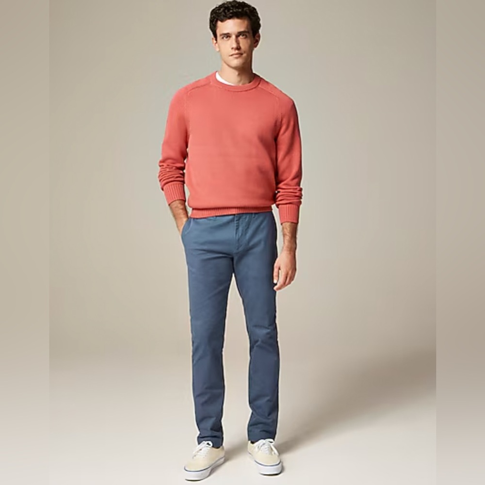 J. Crew - Slim Fit Cotton Chino Trouser Pant in Overcast Blue - Size 31 x 32